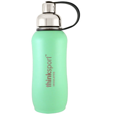 Think, Thinksport, botella deportiva aislada, verde menta, 25 oz (750 ml)