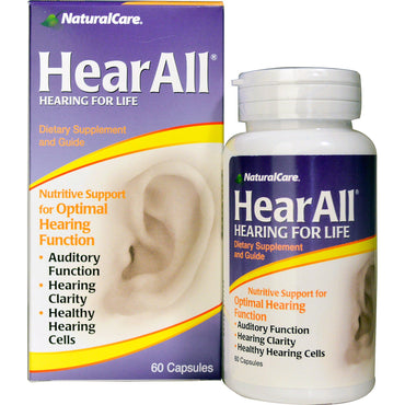 Natural Care, HearAll, 60 Capsules