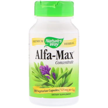 Nature's Way, Alfa-Max, concentrado, 525 mg, 100 cápsulas vegetarianas