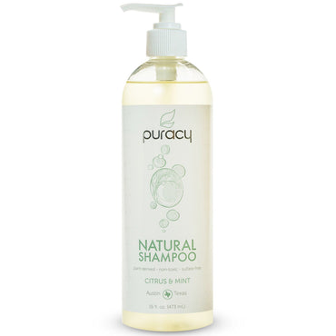 Puracy, natuurlijke shampoo, citrus en munt, 16 fl oz (473 ml)