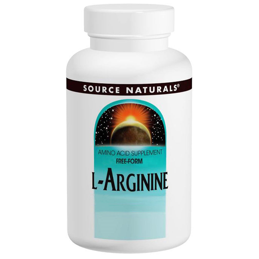 Source Naturals, L-Arginina, forma libera, 500 mg, 100 capsule