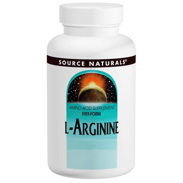 Source Naturals, L-Arginine, צורה חופשית, 500 מ"ג, 100 כמוסות