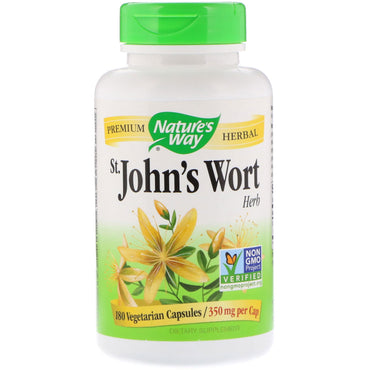 Nature's Way, St. John's Wort Herb, 350 mg, 180 Vegetarian Capsules