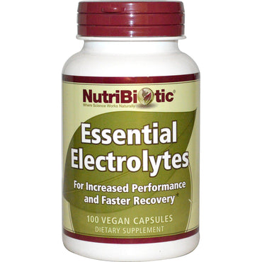 NutriBiotic, Électrolytes Essentiels, 100 Capsules Vegan