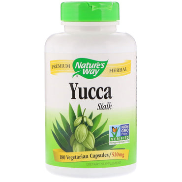 Nature's Way, Yucca Stalk, 520 mg, 180 Vegetarian Capsules