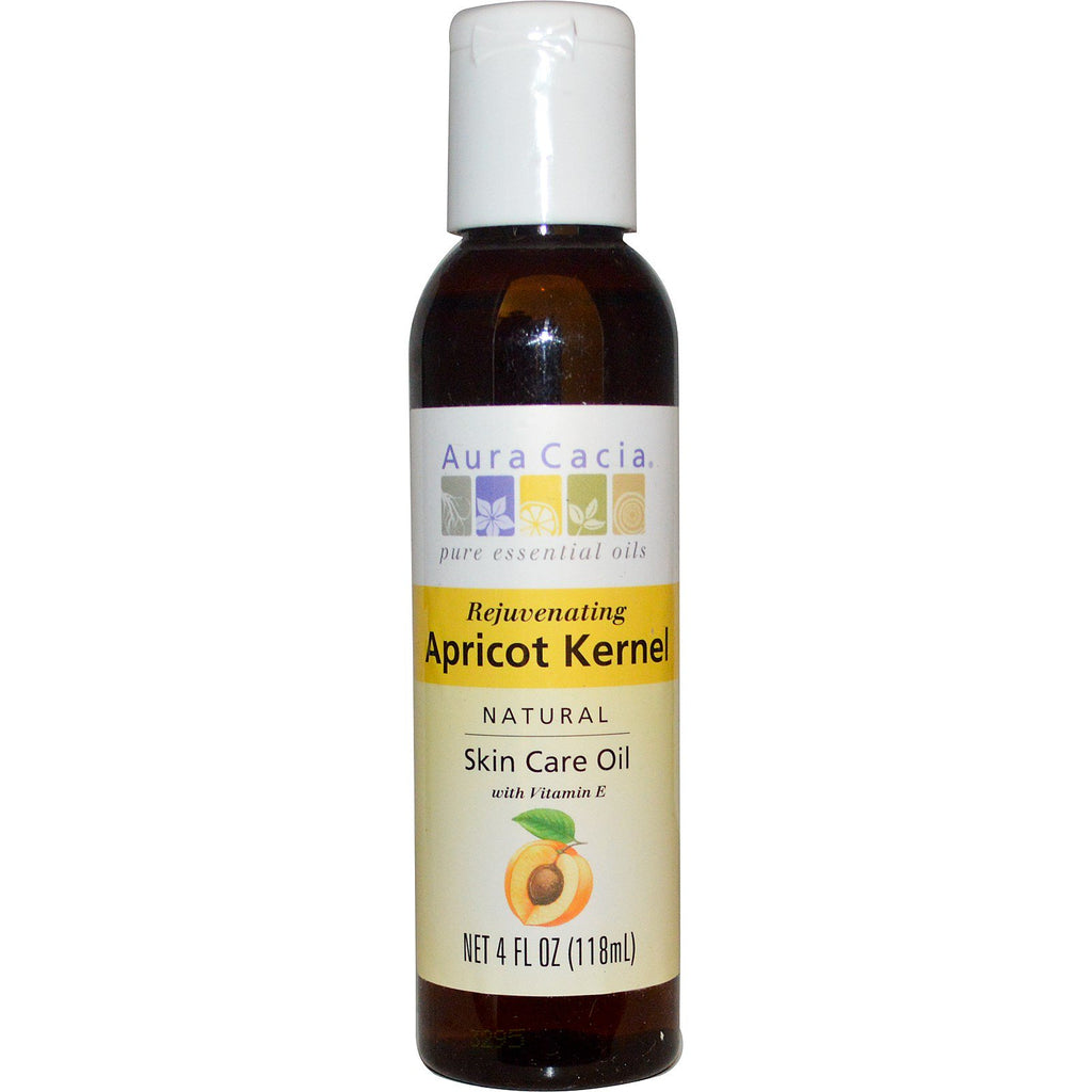 Aura Cacia, Aceite natural para el cuidado de la piel, Semilla de albaricoque rejuvenecedora, 4 fl oz (118 ml)