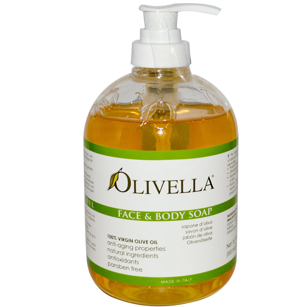 Olivella, 페이스 & 바디 비누, 16.9 fl oz(500 ml)