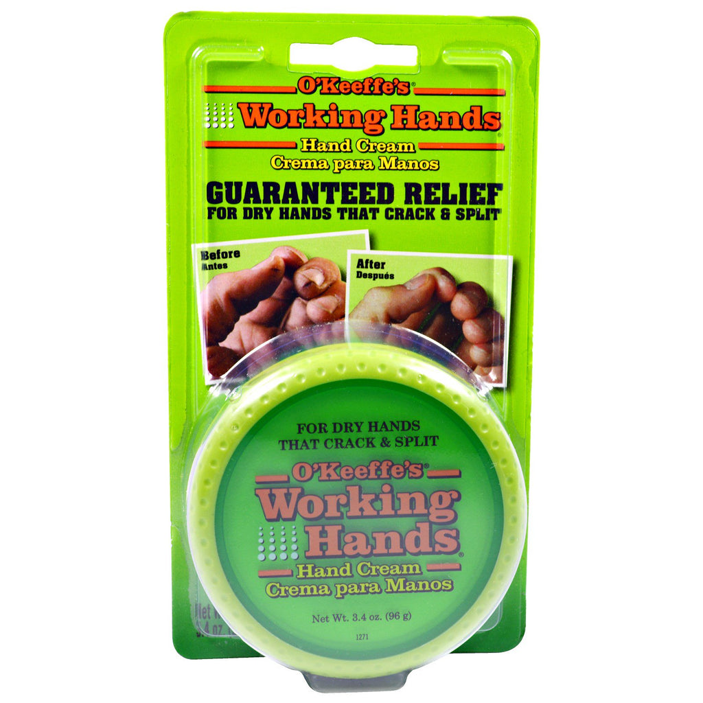 O'Keeffe's, Working Hands, Crema per le mani, 3,4 once (96 g)