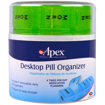 Apex, organizador de comprimidos de mesa, 1 organizador de comprimidos de mesa