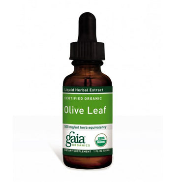 Gaia Herbs, hoja de olivo, 1 fl oz (30 ml)