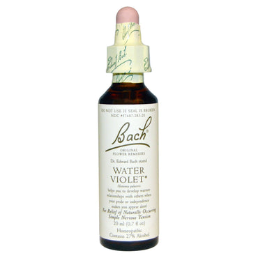 Bach, Original Flower Remedies, Wasserviolett, 0,7 fl oz (20 ml)
