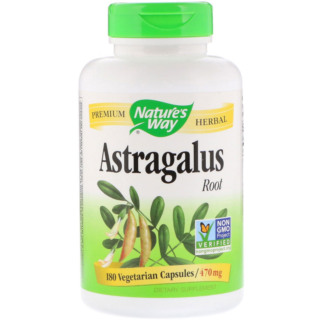 Nature's Way, Astragaluswortel, 470 mg, 180 Vegetarische capsules