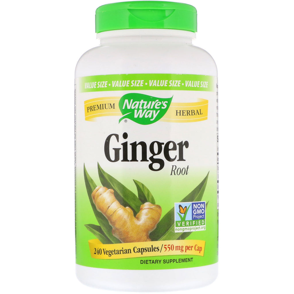 Nature's Way, Ginger Root, 550 mg, 240 Vegetarian Capsules