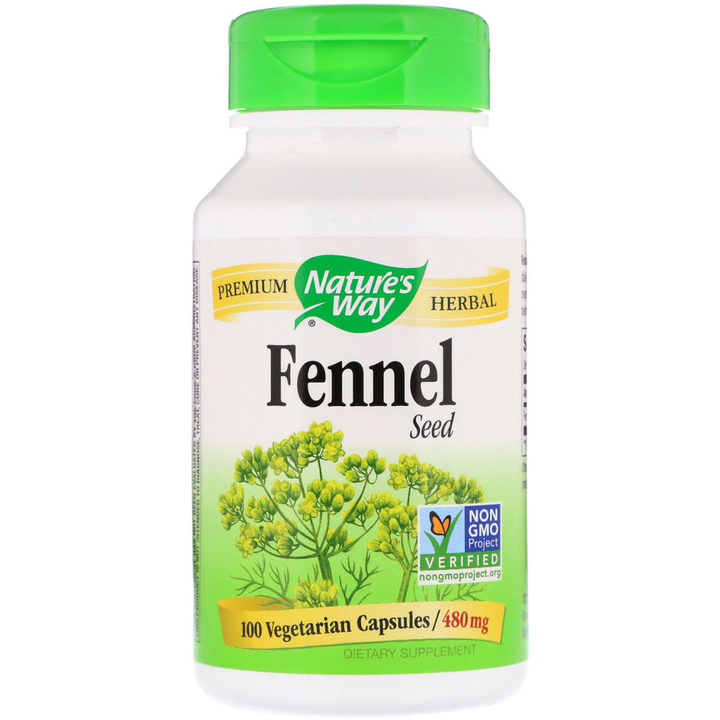Nature's Way, Fennel Seed, 480 mg, 100 Vegetarian Capsules