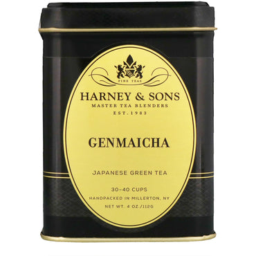 Harney & Sons, Chá Verde Genmaicha, 4 onças