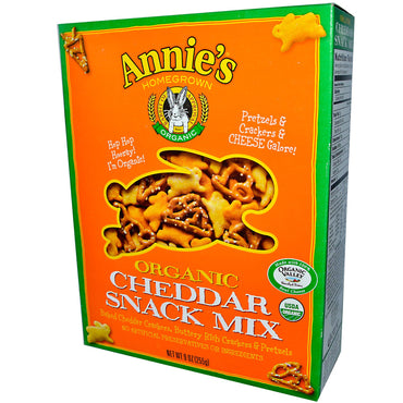 Annie's Homegrown, , Snack Mix, Cheddar, 9 oz (255 g)
