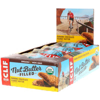 Clif Bar Nut Butter Filled Energy Bar Banana Chocolate Peanut Butter 12 Bars 1.76 oz (50 g) Each