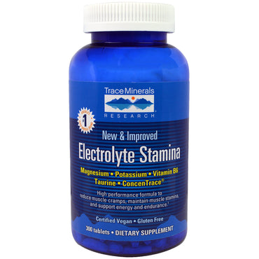 Trace Minerals Research, Electrolyte Stamina, 300 Tablets