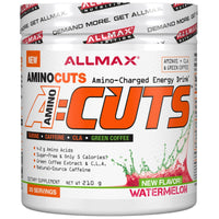 ALLMAX Nutrition, AMINOCUTS (ACUTS), BCAA + Taurine + CLA + Green Coffee, Watermelon, 7.4 oz (210 g)