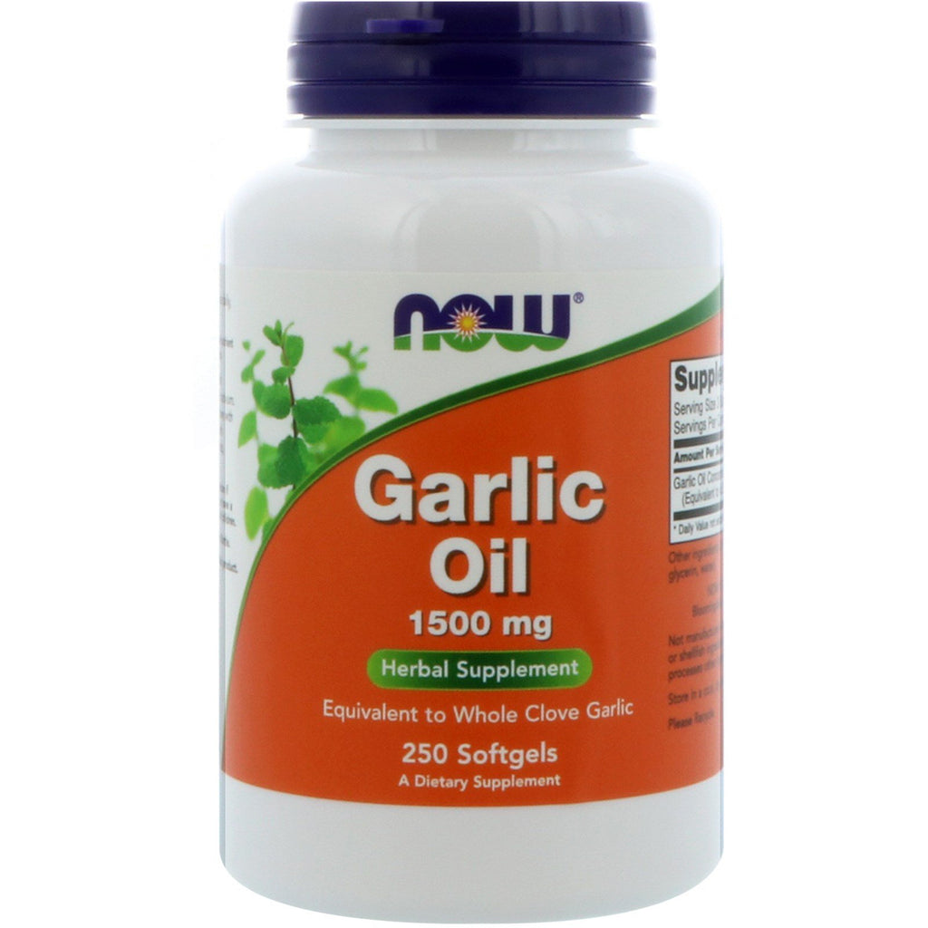 Now Foods, Garlic Oil, 1,500 mg, 250 Softgels