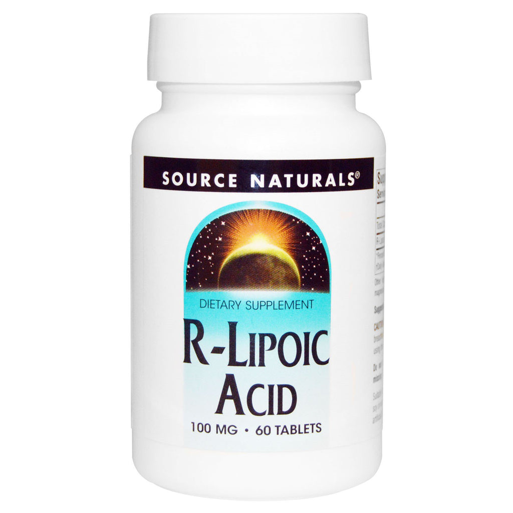 Source Naturals, R-Lipoic Acid, 100 mg, 60 tabletter