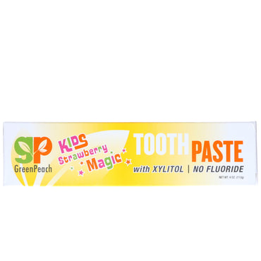 GreenPeach, Kids, Strawberry Magic Toothpaste, 4 oz (113 g)