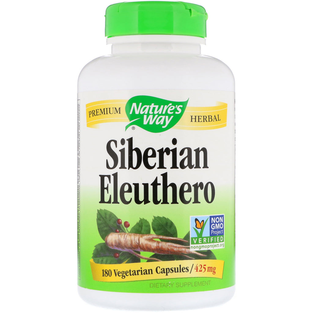 Nature's Way, Eleuthero siberian, 425 mg, 180 capsule vegetariene