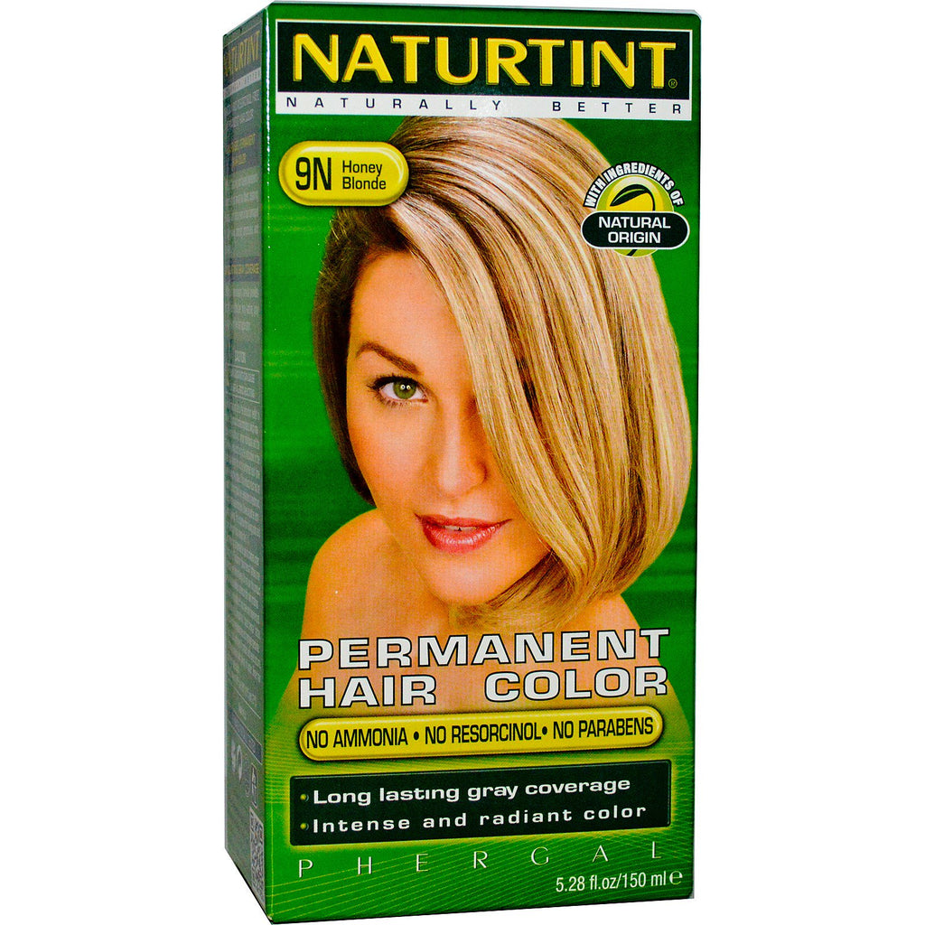 Naturtint, Coloración permanente del cabello, Rubio miel 9N, 5,28 fl oz (150 ml)