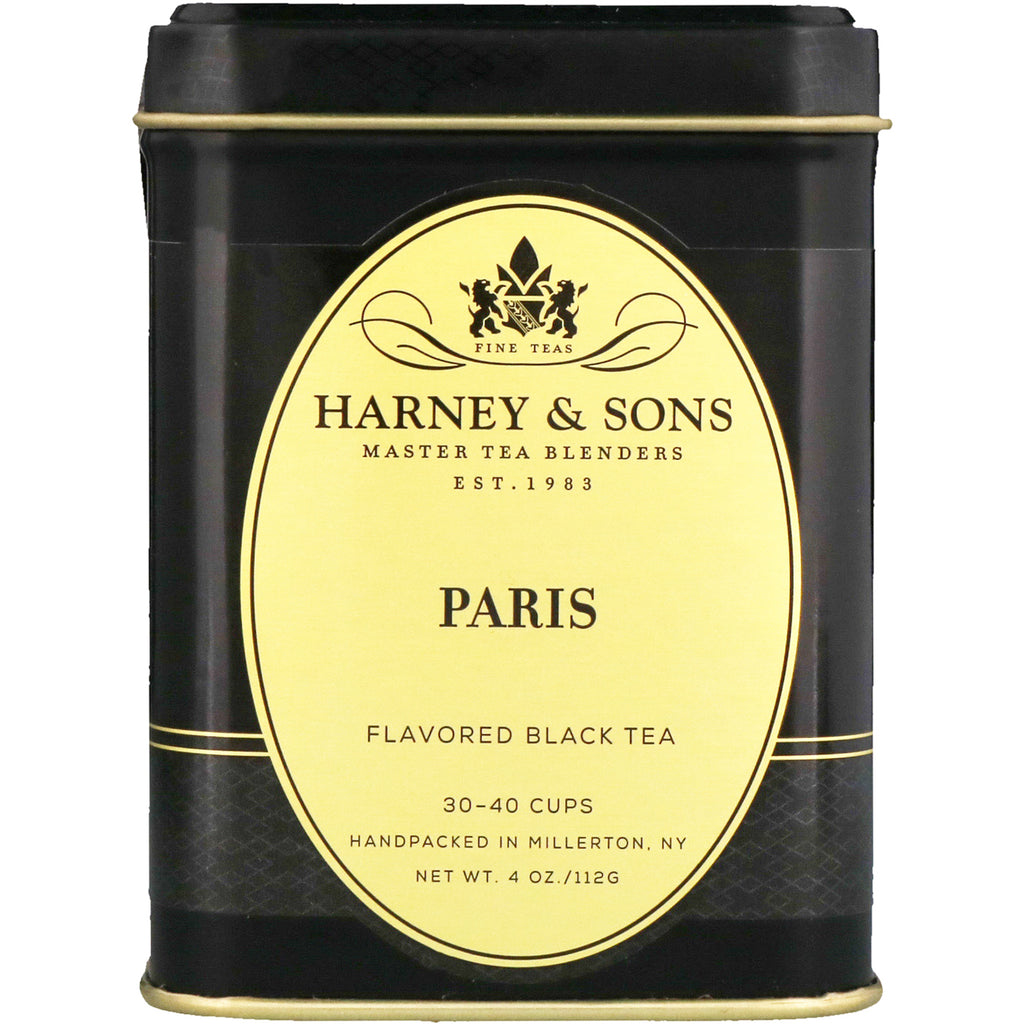 Harney & Sons, Black Tea, Paris Flavored, 4 oz