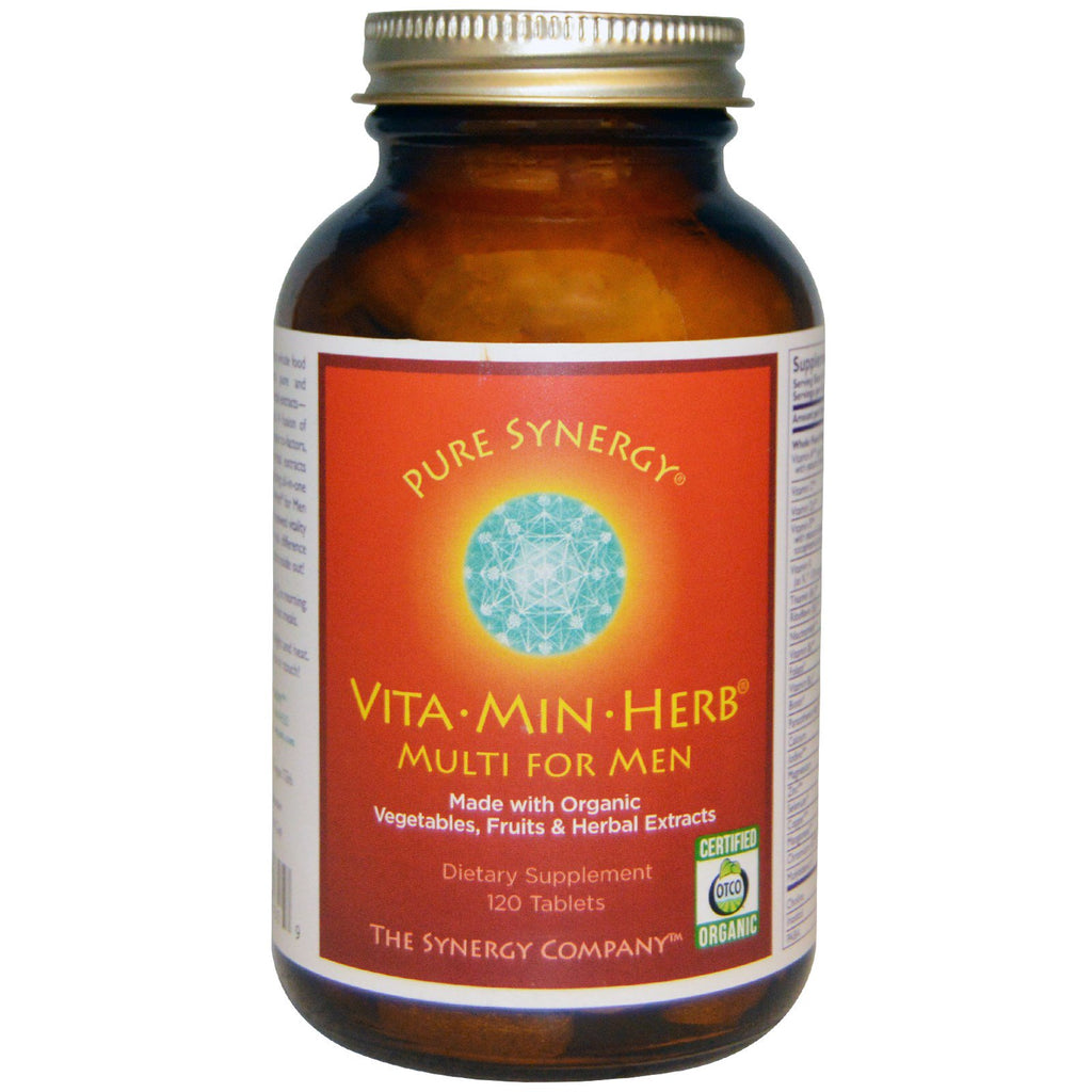 The Synergy Company, Vita·Min·Herb, Multi voor Mannen, 120 Tabletten