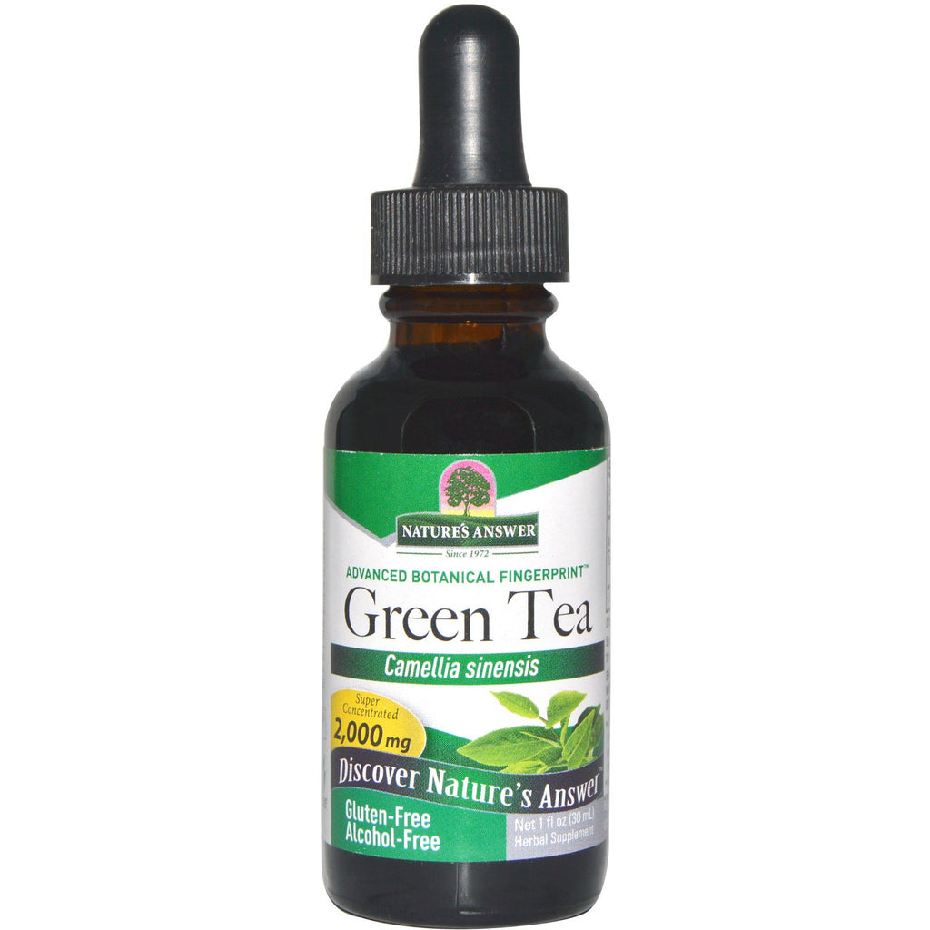 Naturens Answer, grønn te, alkoholfri, 2000 mg, 1 fl oz (30 ml)
