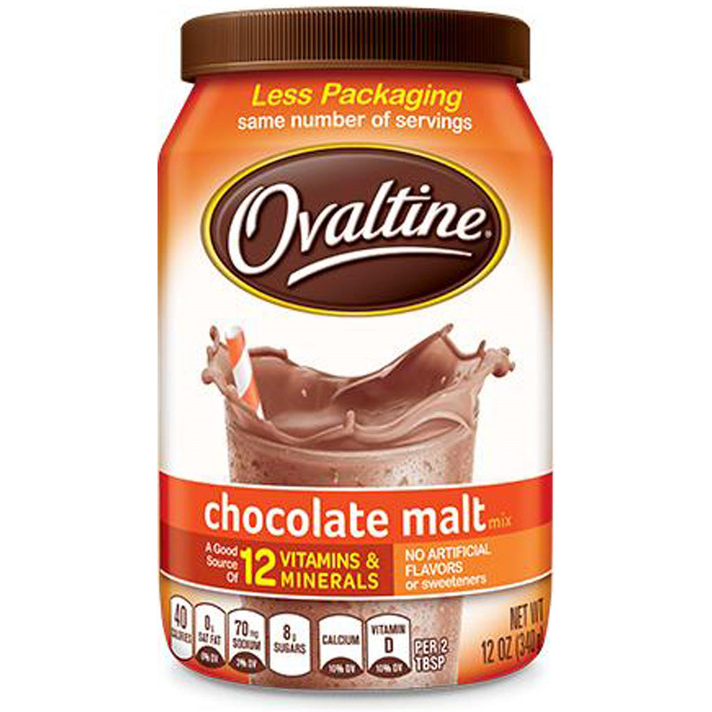 Ovaltine, mezcla de malta de chocolate, 12 oz (340 g)