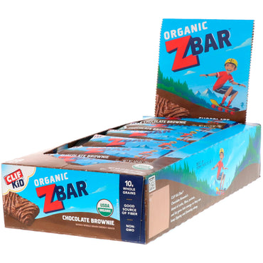 Clif Bar Clif Kid Z Bar Brownie de chocolate 18 barras 1,27 oz (36 g) cada una