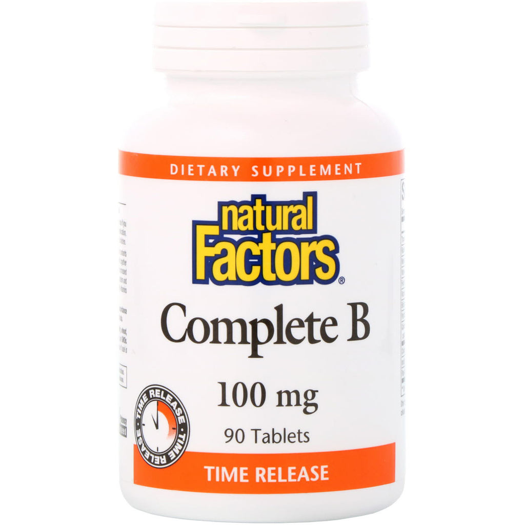 Natural Factors, Completo B, 100 mg, 90 tabletas