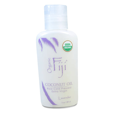 Fiji,  Raw Oil, Cold Pressed Coconut Oil, Lavender, 3 oz (89 ml)