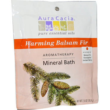 Aura Cacia, Aromatherapy Mineral Bath, Warming Balsam Fir, 2.5 oz (70.9 g)