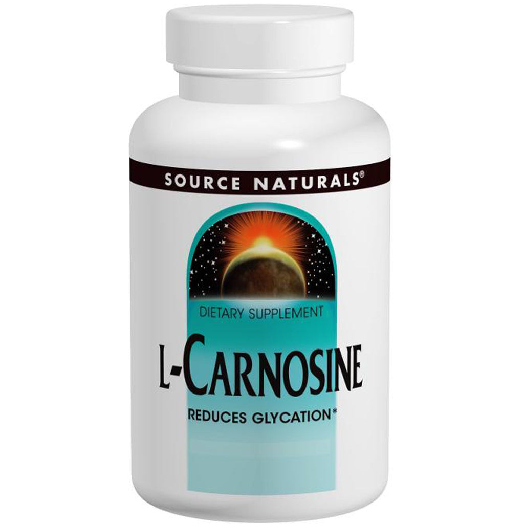 Source Naturals, L-karnozyna, 500 mg, 60 tabletek
