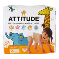 ATTITUDE, Diapers, Maxi, Size 4, 20-31 lbs (9-14 kg), 26 Diapers