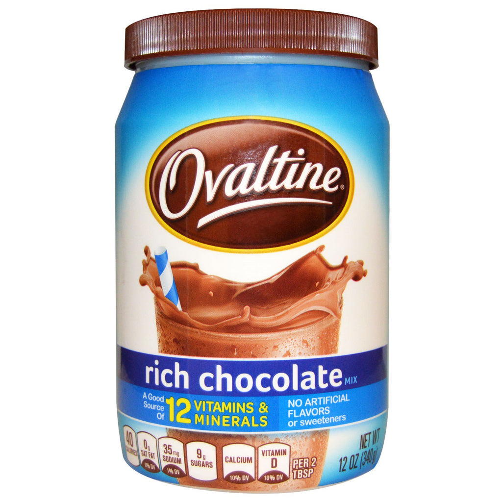 Ovaltine, مزيج الشوكولاتة الغني، 12 أونصة (340 جم)
