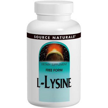 Source Naturals, L-Lysine, 1 000 mg, 100 comprimés