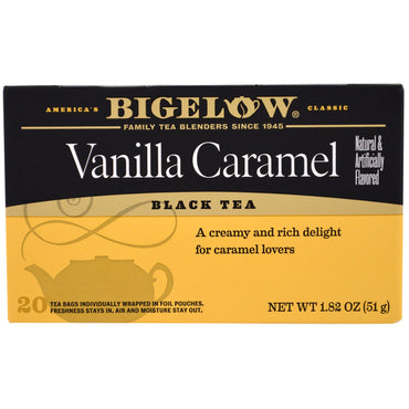 Bigelow, Black Tea, Vanilla Caramel, 20 Tea Bags, 1.82 oz (51 g)
