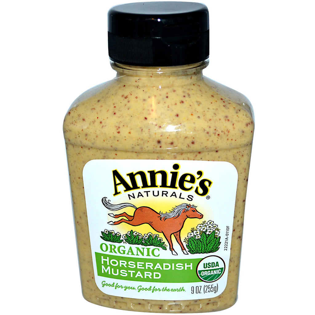 Annie's Naturals, , Peberrod sennep, 9 oz (255 g)