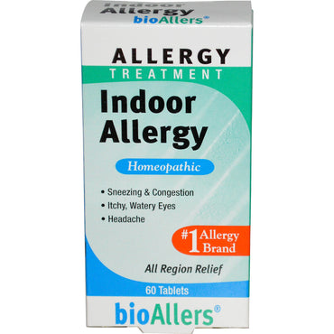 NatraBio, BioAllers, Traitement des allergies, Allergie intérieure, 60 comprimés
