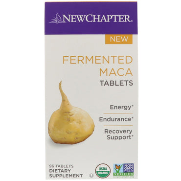 New Chapter, Maca fermentada, 96 comprimidos