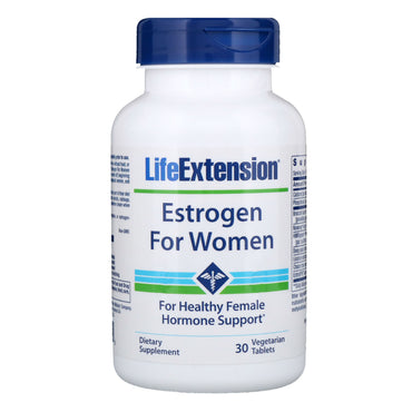 Livsförlängning, östrogen för kvinnor, 30 vegetariska tabletter