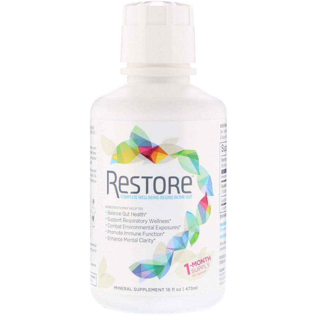 Restore, For Gut Health Mineral Supplement, 16 fl oz (473 ml)