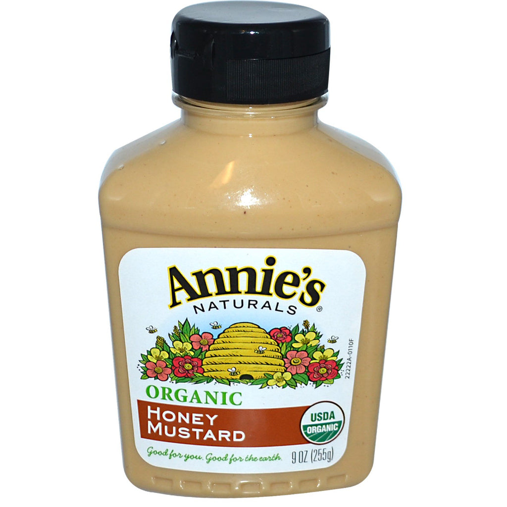 Annie's Naturals, mostaza y miel, 9 oz (255 g)