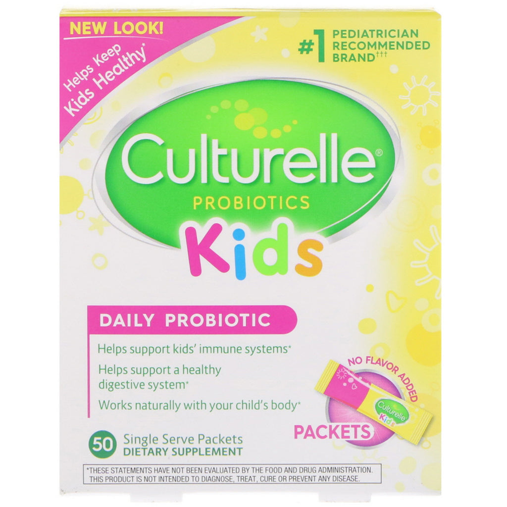 Culturelle, barn, pakker, daglig probiotika, 50 enkelt serveringspakker