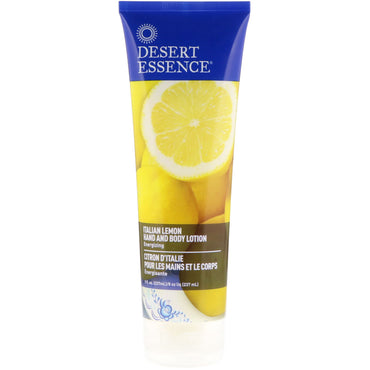 Desert Essence, lotion pour les mains et le corps, citron italien, 8 fl oz (237 ml)