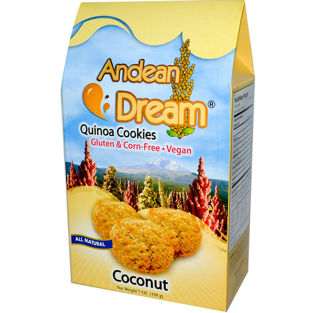 Andean Dream, Quinoa Cookies, Coconut, 7 oz (198 g)